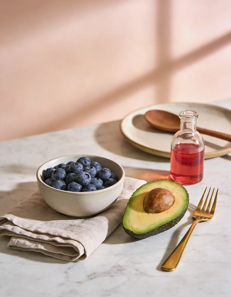 Healthy foods for skin nutrition